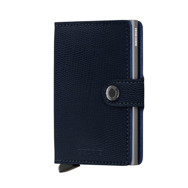Secrid Wallet Blue Titanium Secrid Miniwallet Rango Leather