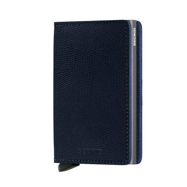 Secrid Wallet Blue Titanium Secrid Slimwallet Rango Leather