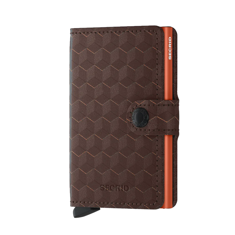 Secrid Wallet Brown Orange Secrid Miniwallet Optical