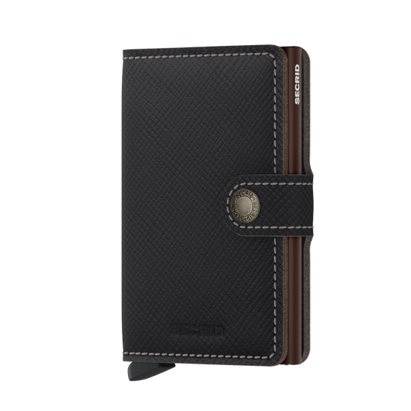 Secrid Wallet Brown Secrid Miniwallet Saffiano