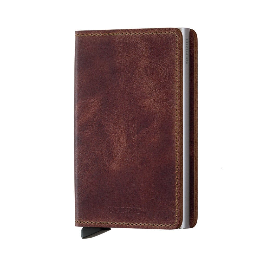 Secrid Wallet Brown Secrid Slimwallet Vintage Leather