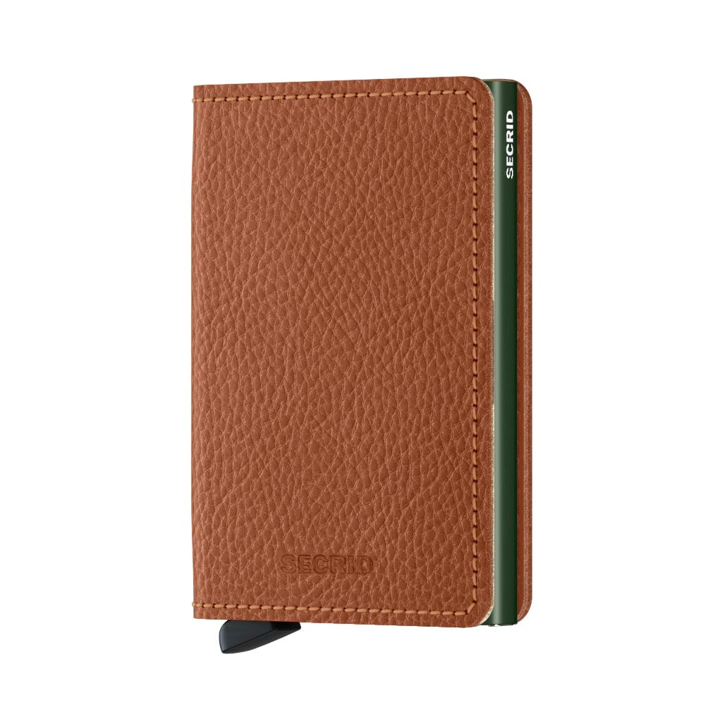 Secrid Wallet Caramello Green Secrid Slimwallet Veg Leather