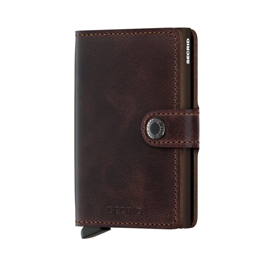 Secrid Wallet Chocolate Secrid Miniwallet Vintage Leather