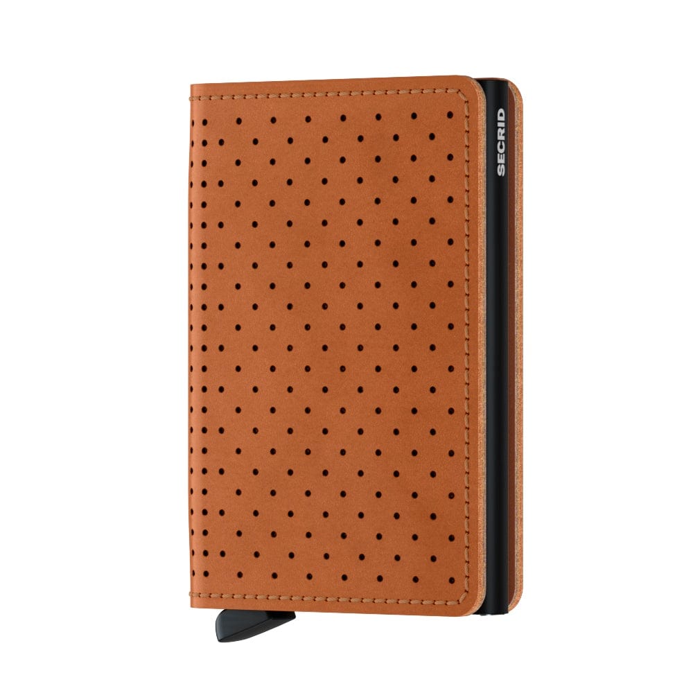 Secrid Wallet Cognac Secrid Slimwallet Perforated