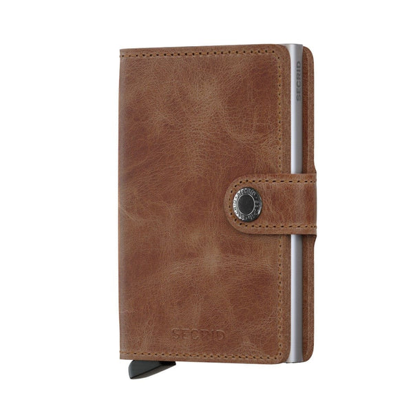 Secrid Wallet Cognac-Silver Secrid Miniwallet Vintage Leather