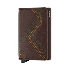 Secrid Wallet Espresso Secrid Slimwallet Stitch Linea
