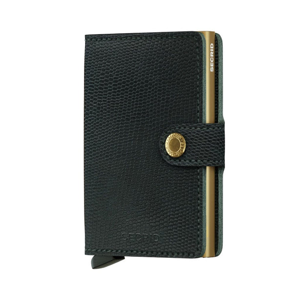 Secrid Wallet Green Gold Secrid Miniwallet Rango Leather