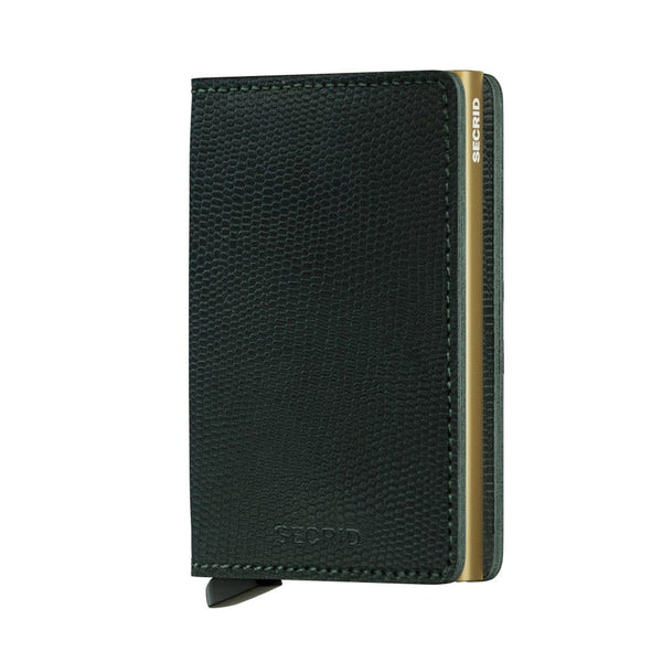 Secrid Wallet Green-Gold Secrid Slimwallet Rango Leather