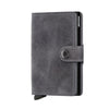 Secrid Wallet Grey Black Secrid Miniwallet Vintage Leather