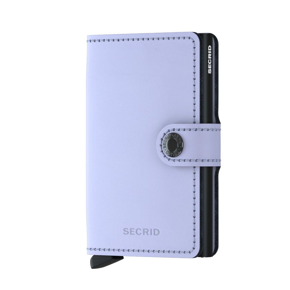 Secrid Wallet Lilac Black Secrid Miniwallet Matte Leather