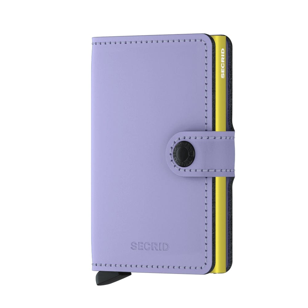 Secrid Wallet Lilac Lime Secrid Miniwallet Matte Leather