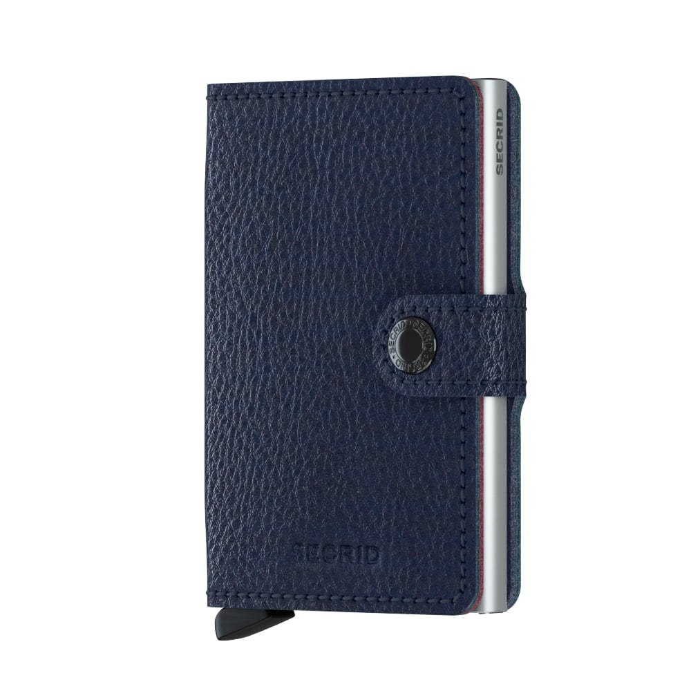 Secrid Wallet Navy Secrid Miniwallet Vegetable Tanned Leather