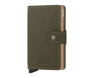 Secrid Wallet Olive Secrid Miniwallet Saffiano
