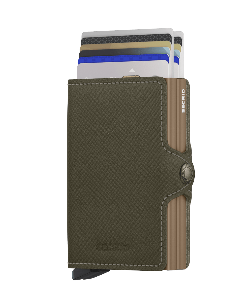 Secrid Wallet Olive Secrid Twinwallet Saffiano