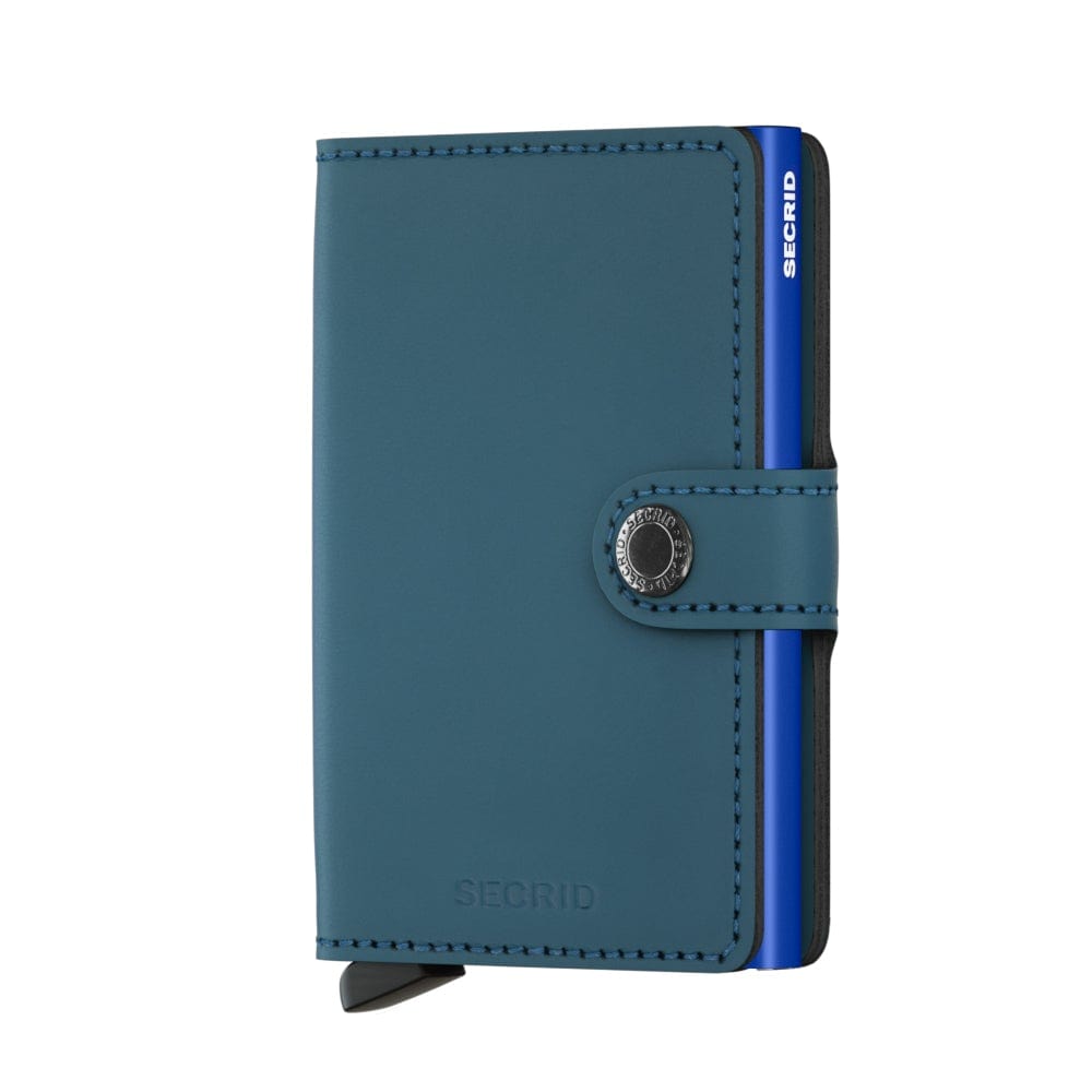 Secrid Wallet Petrol Blue Secrid Miniwallet Matte Leather