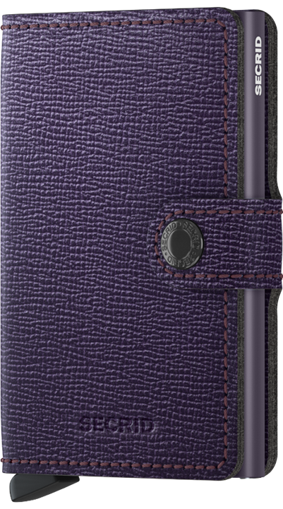 Secrid Wallet Purple Secrid Miniwallet Crisple Leather