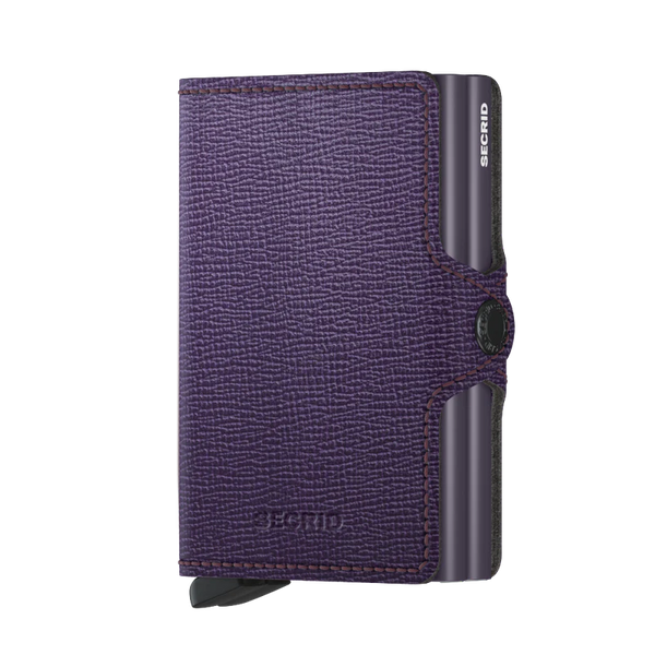 Secrid Wallet Purple Secrid Twin Wallet Crisple Leather