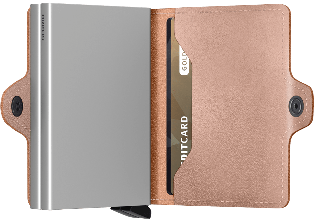 Secrid Wallet Rose Secrid Twinwallet Metallic Leather
