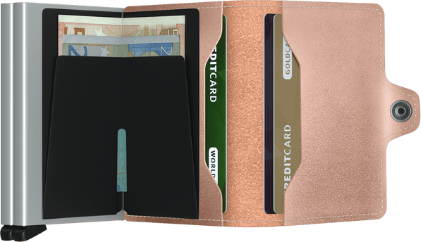 Secrid Wallet Rose Secrid Twinwallet Metallic Leather