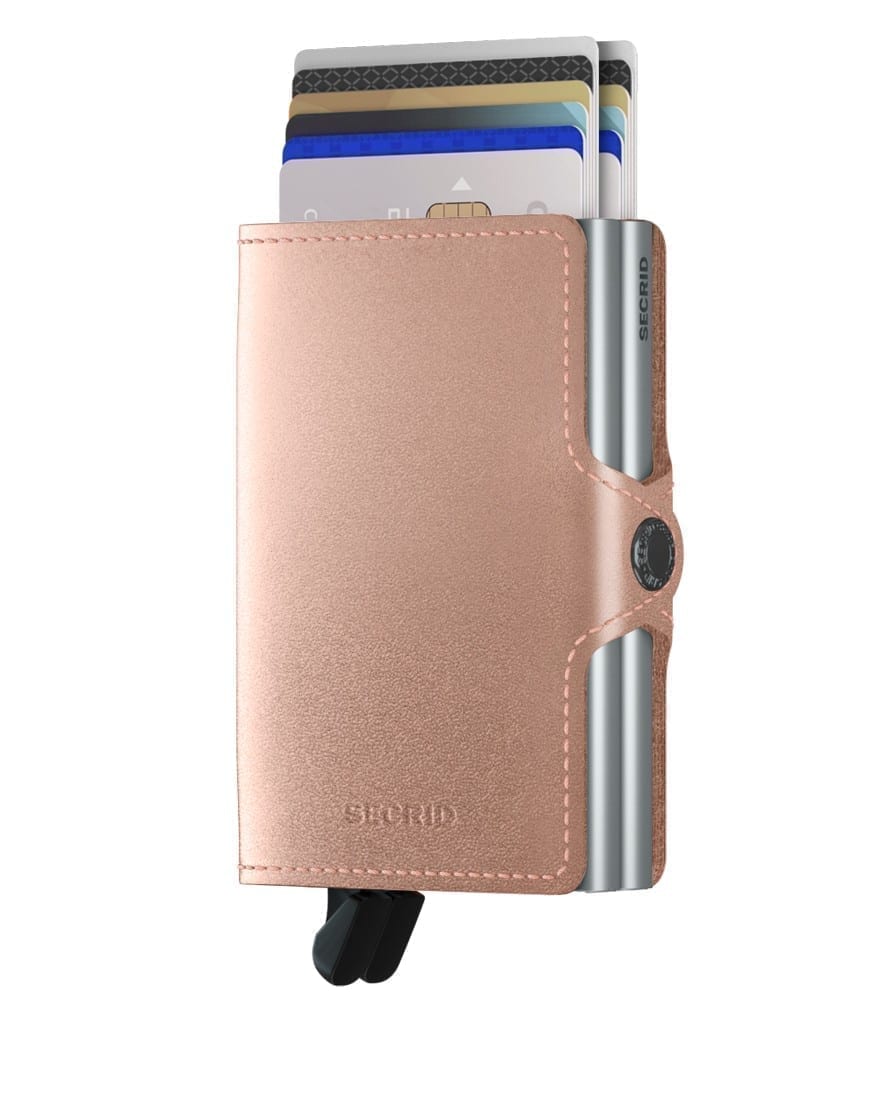 Secrid Wallet Rose Secrid Twinwallet Metallic Leather