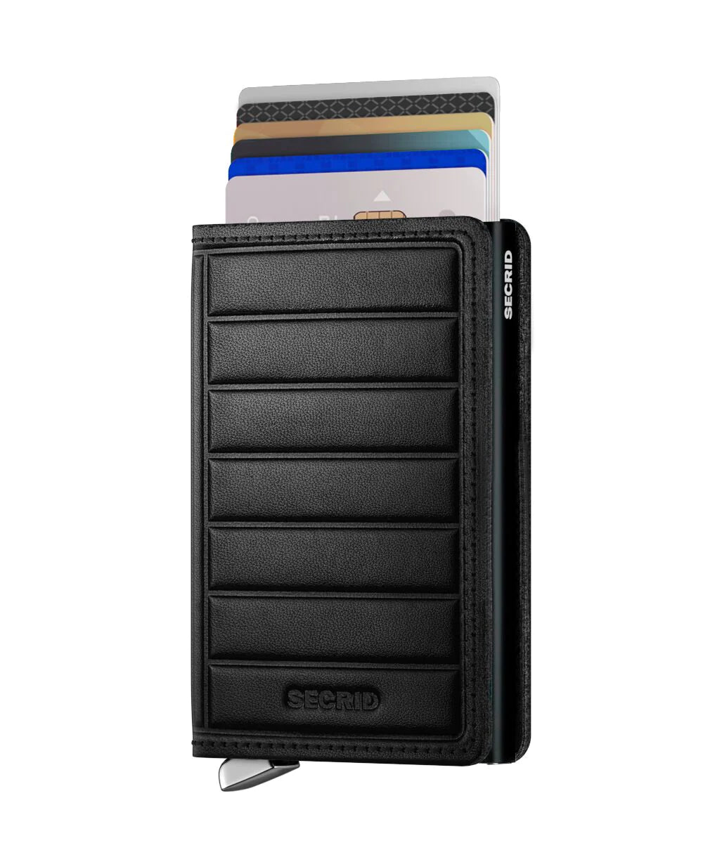 Secrid Wallet Secrid Premium Slimwallet Emboss Lines Black