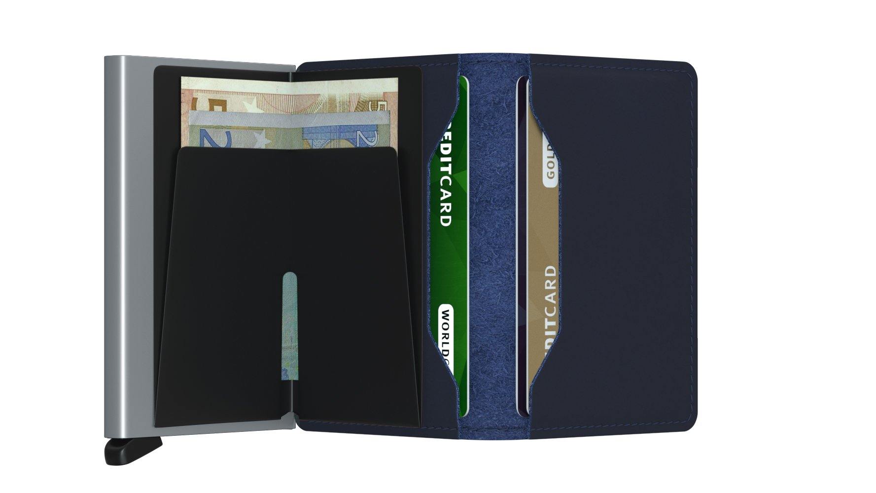 Secrid Wallet Secrid Slimwallet Navy Polished