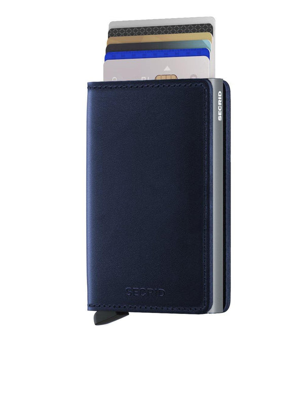 Secrid Wallet Secrid Slimwallet Navy Polished